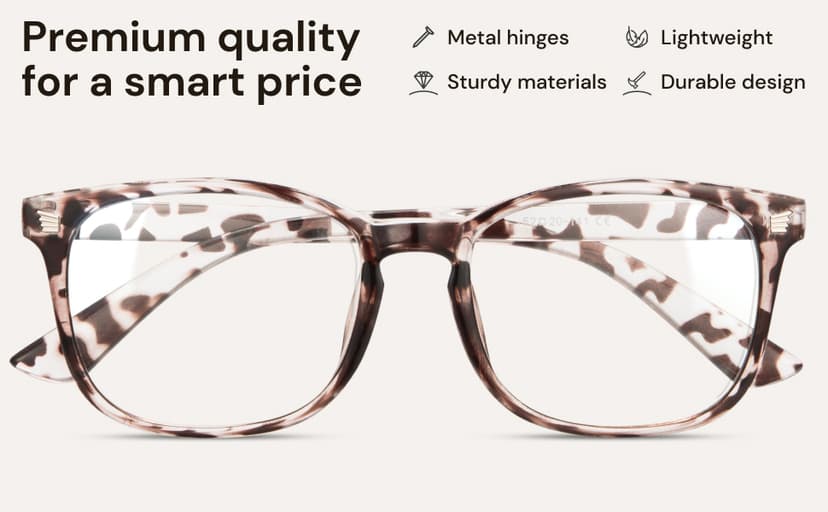 Gaoye Stylish Blue Light Glasses for Woman - Computer Glasses for Blue Light Blocking - Lightweight Frames - 3 pack