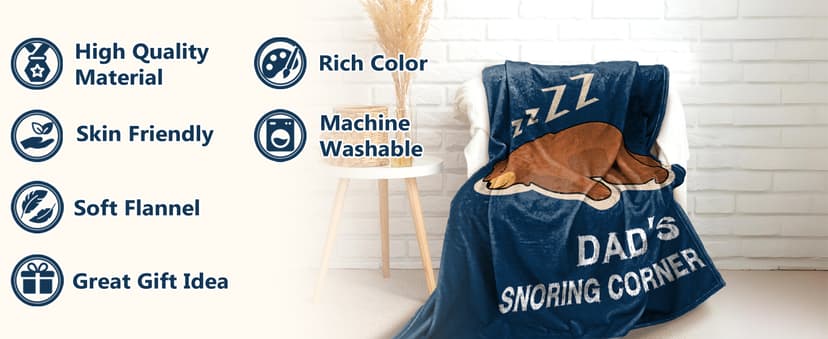 Birthday Gifts for Dad, Funny Dad Gifts from Daughter Son, Gift for Dads Birthday, Dads Gift for Birthdays Christmas Fathers Day Ideas, Father Birthdays Present Fleece Blanket 60"×50"