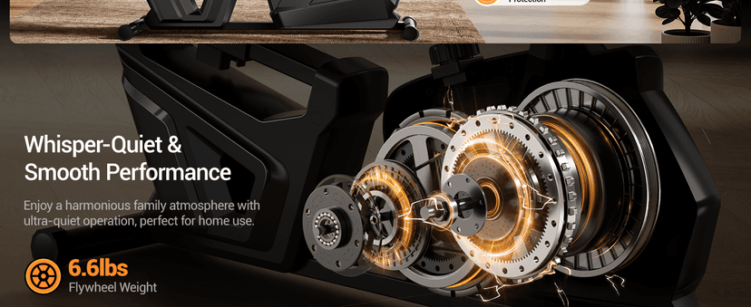 CURSOR FITNESS Recumbent Exercise Bike, Quiet Recumbent Stationary Bike for Adults & Seniors, Magnetic Stationary Bike with 16-Level Resistance, Supports 350LB, Heart Rate Handle & LCD Display