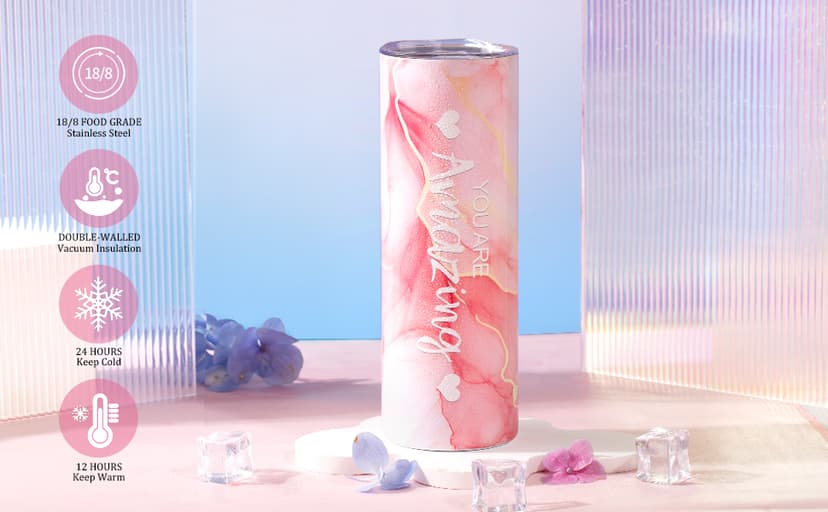 Gifts for Women,Birthday Gifts for Women Friendship,Spa Gifts Basket with Wine Tumbler,Gift Set for Women,Self Care Gift Idea for Mom,Her,Female Friend,Sister,Wife,Unique Gifts for Women