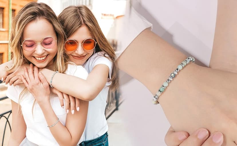 ๐๐ถ๐ณ๐๐ ๐ณ๐ผ๐ฟ ๐ช๐ผ๐บ๐ฒ๐ป ๐ ๐ผ๐ผ๐ป๐๐๐ผ๐ป๐ฒ ๐๐ฟ๐ฎ๐ฐ๐ฒ๐น๐ฒ๐ Amazonite Colorful Imperial Jasper Stainless Steel Beads Bracelets, Graduation Mothers Day Christmas Birthday Gifts for Her Women