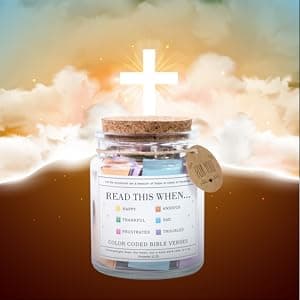 Read This When Bible Verses Jar For Daily Encouragement – Christian Gifts for Women, Birthday Gifts for Women, Christmas Gifts for Women, Birthday Gifts for Mom, Graduation & Teacher Gifts