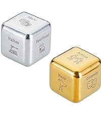 Him Her Couple Gifts for Boyfriend Girlfriend Food Decider 11th Anniversary Steel Date Night Gifts for Husband Wife for Wedding Christmas Valentines Birthday for Women Men