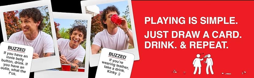 WHAT DO YOU MEME? Buzzed: Hilarious Party Game with 200 New Cards – The Ultimate Drinking Card Game for Adults, Perfect for Game Night, Adult Fun, Good Times, and Unforgettable Bachelor Party Laughs