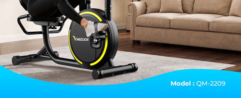 Recumbent Exercise Bike for Home Heavy-Duty Stationary Bike For Seniors Bicycle Exercise Machine Bicycle LCD Monitor,265LBS,8 Level Resistance Black