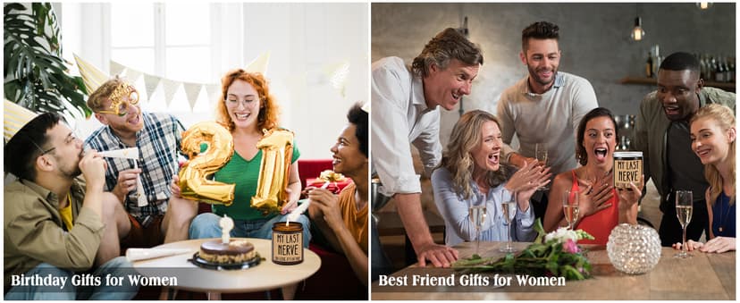 Homsolver Birthday Gifts for Women, Funny Friendship Gift for Best Friend - My Last Nerve Lavender Candle - Unique Birthday Gifts for Women, Her, Mom, BFF, Sister