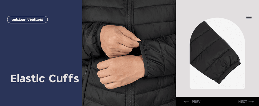 Outdoor Ventures Men's Lightweight Packable Hooded Puffer Jacket Insulated Winter Coat for Snow Ski Traveling