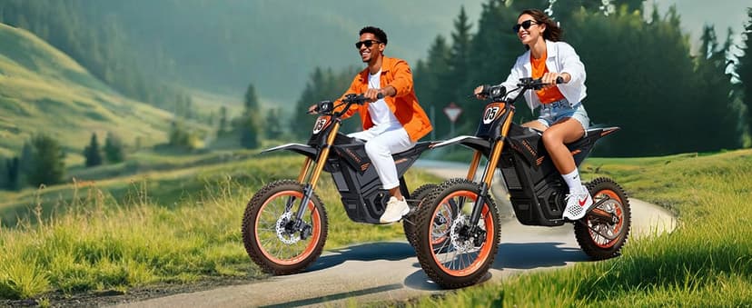 Malzahar Electric Dirt Bike for Teens Adults, 3500W, 40MPH & 60 Miles Electric Motorcycle, 48V/23.4AH Removable Battery, Hydraulic Brakes & Full Suspension, Mountain Off-Road E Dirt Bike for Age 13+