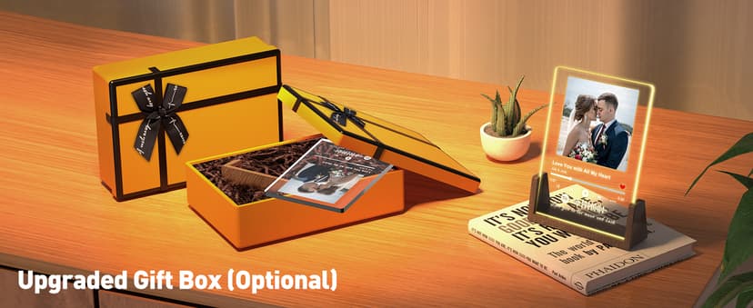 Custom Spotify Plaque-Personalized Picture Frames with Night Light,Music Plaque Frame,Personalized Anniversary Birthday Gifts for Women Men Girlfriend Boyfriend Couples