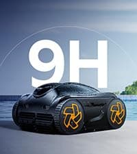 iGarden Robotic Pool Cleaner KN Series, 210-Min Runtime, Smart 3D Navigation, Full-Inverter Energy-Saving Tech, Cleans Floor, Wall & Waterline, for Above-Ground & Inground Pools, Matte Black
