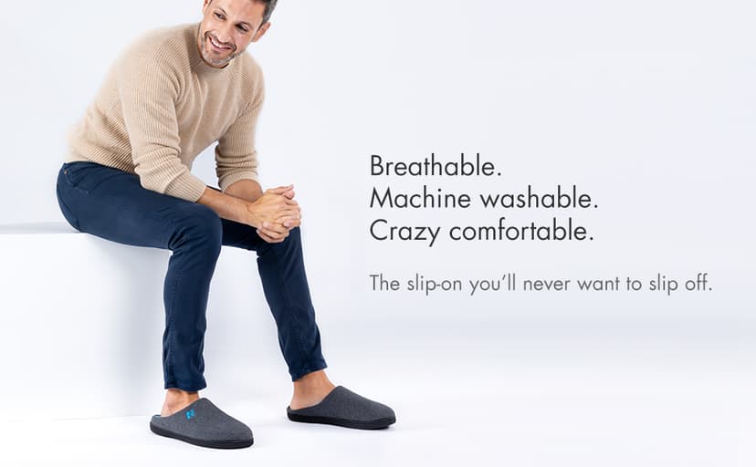 RockDove Men's Original Two-Tone Memory Foam Slipper