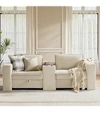 The support you need Classic 3-Seater Sofa with Premium Leather Upholstery, Stylish & Comfortable Sofa for Living Room or Office, Easy to Maintain & Long-Lasting Camel