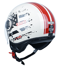 Open Face Motorcycle Helmet for Adults,DOT Approved - Moped Half Vespa Retro Helmet with Anti-Scratch Visor for Men and Women