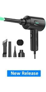 Air Duster - Computer Vacuum Cleaner - for Keyboard Cleaning- Cordless Canned Air- Powerful - Energy-Efficient(Air-01)