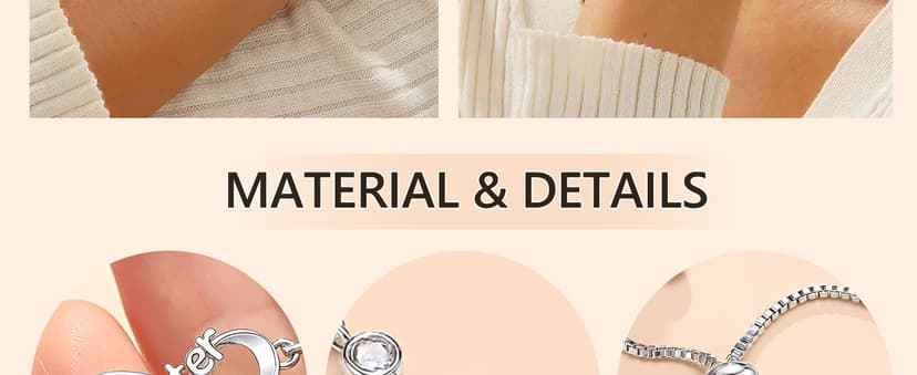 UNGENT THEM Infinity Love Heart Bracelets for Women Her Happy Birthday Valentines Christmas Presents