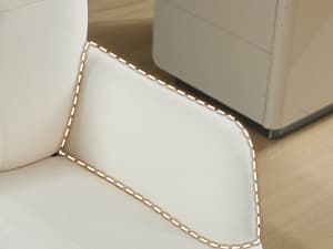 WUTUTUEE Fabric Dining Chair Modern Upholstered Swivel Dining Room Chairs Comfy Accent Armchair with Mid Back, Desk Arm Chair No Wheels for Kitchen/Living Room/Home Office, White