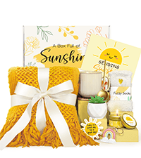 Gifts for Women, Get Well Soon Gifts for Women, Sympathy Care Baskets, Thinking of You Care Package, Self Care Gifts, After Surgery Feel Better Gifts Blanket (Khaki) B0CQ4N6YN6