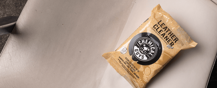 Chemical Guys Leather Cleaner Wipes Mega 50 Pack - Interior Leather Wipes for Cars, Natural, Synthetic, Faux & Pleather Surfaces, Safe for Cars, Trucks, Furniture, Boots & More, Convenient 50 Count