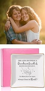 Sister Gifts Trinket Jewelry Dish- Side by side or miles apart, sisters are always close at heart, Sisters Birthday Gifts Mother's Day Valentines Christmas Gift for Sister from Sister