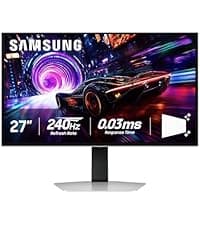 Samsung 27" Odyssey OLED G6 (G61SH) Gaming Monitor - QD-OLED, QHD (1440P), 240Hz, 0.03ms, Glare-Free, Pantone Validated, HDR10, Height-adjustable stand, OLED Safeguard, 3 Year Warranty, LS27HG612SNXZA