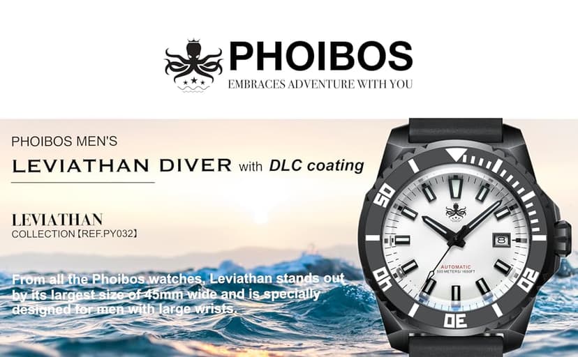 PHOIBOS Leviathan 500M Automatic Diver Watch PY032