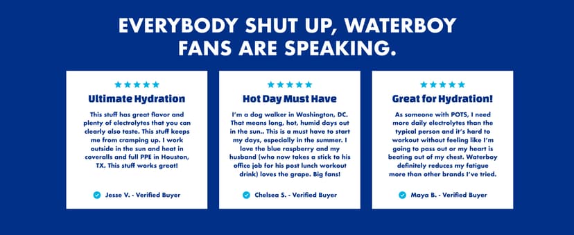 Waterboy Weekend Recovery Sample Pack | 3,200mg Electrolyte Powder Packets | Ginger + L-Theanine + Vitamins | No Sugar, All Natural, Gluten Free | 12 Drink Stick Mixes (Sample Pack)