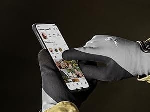 toolant 100% Waterproof Gloves for Men and Women, Winter Work Gloves for Cold Weather, Touchsreen, Thermal Insulated Freezer Gloves, With Grip, Grey, Medium