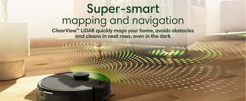 iRobot Roomba 104 Vac Robot Vacuum - Intense Power-Lifting Suction, Smart & Fast Home Mapping, Ideal for Pet Hair, LiDAR Navigation, Multi-Surface Cleaning, Cleans in Neat Rows, Self-Charging