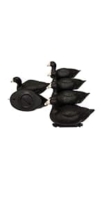 MOJO Outdoors Coot Confidence Decoys for Duck Hunting, Increases Realism and Entices Ducks to Land, Pack of 6