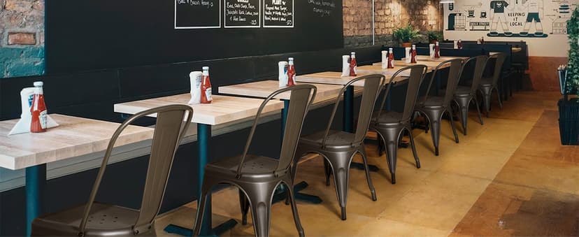Furmax Metal Dining Chair Indoor-Outdoor Use Stackable Classic Trattoria Chair Chic Dining Bistro Cafe Side Metal Chairs Set of 4 (Black)