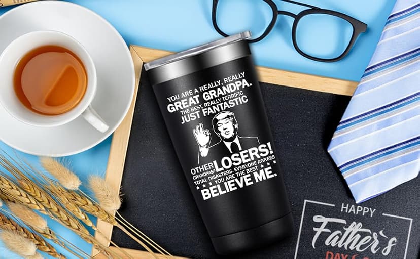 Grandpas Christmas Birthday Gifts from Grandkids - Fathers Day Gift for Grandpa - You Are a Really Really Great Grandpa Grifarny Grandpa Gifts - Best Grandpa Ever Gifts Tumbler Cup 20 oz B0DZWW96VX