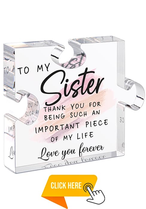 Bestie Gifts for Women Friendship - 0.6" Thickness Acrylic Puzzle & Gift Box,Gifts for Friends Female,Friend Keepsake for Women Birthday,Bff Soul Sister Work Bestie Gift for Thankgiving Present