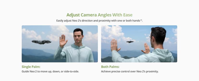 DJI Neo 2 (Drone Only), Lightweight & Foldable 4K Drone With Camera, Palm Takeoff & Landing, Gesture Control, ActiveTrack, Omnidirectional Obstacle Sensing