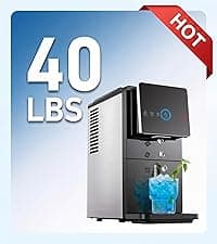Silonn Nugget Ice Maker Countertop with APP & Voice Control, Self Cleaning Ice Machine with 3L Large Water Tank, 40 lbs/24H Soft Chewable Ice, Portable Pebble Ice Maker for Home, Kitchen and Party