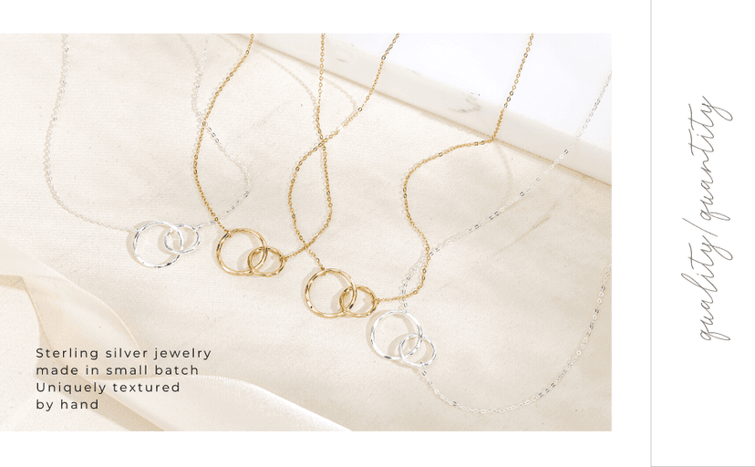 HOPE LOVE SHINE Best Friend Gift for Women - Meaningful BFF Friendship Necklace, Jewelry 16+2", 14k Gold Plated Sterling Silver