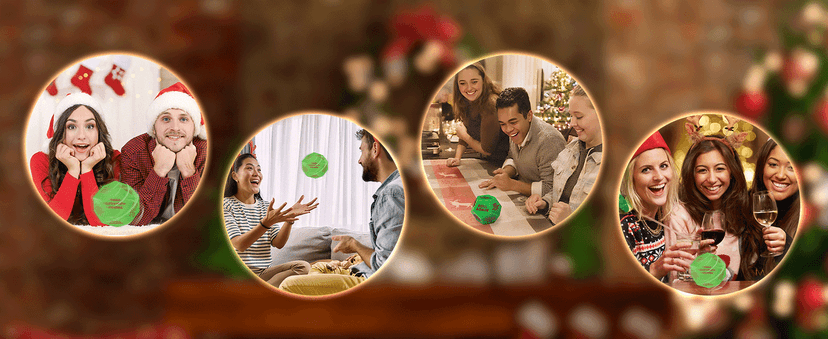 Christmas Ideas Dice Game for Family Party, Suitable for Xmas, Birthdays, Parties, Family and Friends Gatherings Santa Swap Gift Exchange Dice,3 ins Christmas Stocking Stuffers Games B0DN16HXDS