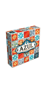 Azul Board Game - Award-Winning Tile-Placement Strategy Game, Beautiful Mosaic Art, Family Fun for Kids & Adults, Ages 8+, 2-4 Players, 30-45 Minute Playtime