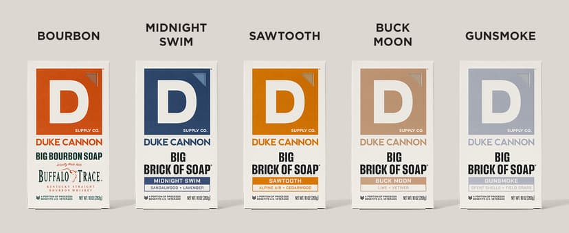 Duke Cannon Supply Co. Extra Large Bar Soap - Men's Natural Bar Soap With A Masculine Scent - Big American Bourbon Scented - All Skin Types - Hydrating Big Brick of Soap - Bourbon,10 oz B0DVMHBV8Q