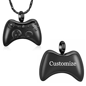 Memorial Pendant, Ashes Necklace of Loved One, Keepsake Gifts for Men Women Imrsanl Game Controller Urn Necklace Cremation Jewelry for Ashes B0CTMCX9JM