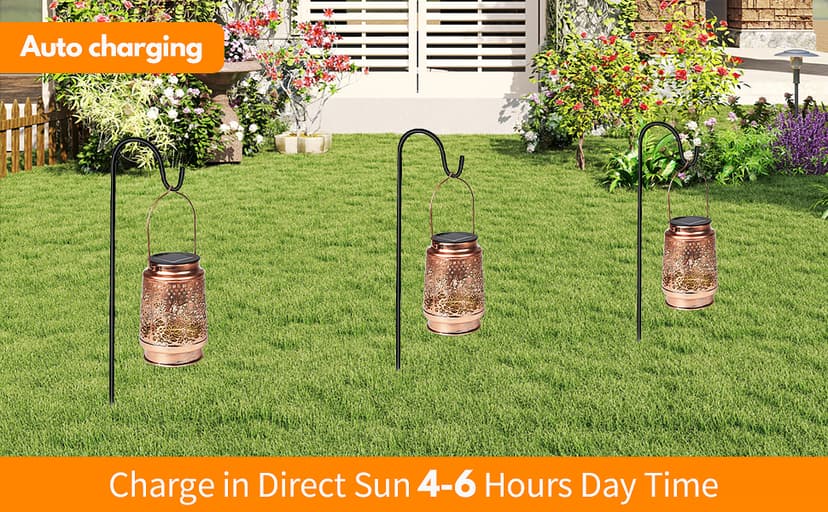 Solar Lantern Outdoor Lamp Waterproof Decorations Garden Decor, Christmas Birthday Gifts for Women, Mom, Grandma Decorative Garden, Yard, Patio, Lawn, Balcony Porch - Hummingbird