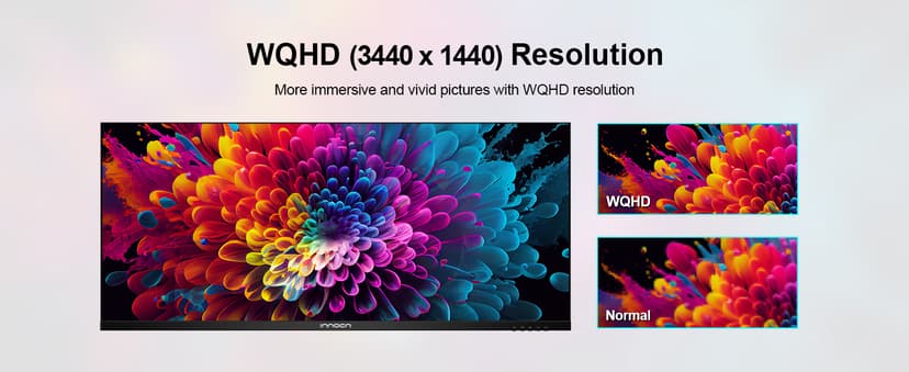 INNOCN 40C1R Ultrawide Monitor 40" WQHD 3440 x 1440p 144Hz FreeSync Premium HDR400 21:9 Computer Display 95% DCI-P3 500Nits IPS USB Type-C HDMI Tilt/Height Adjustable, Mountable