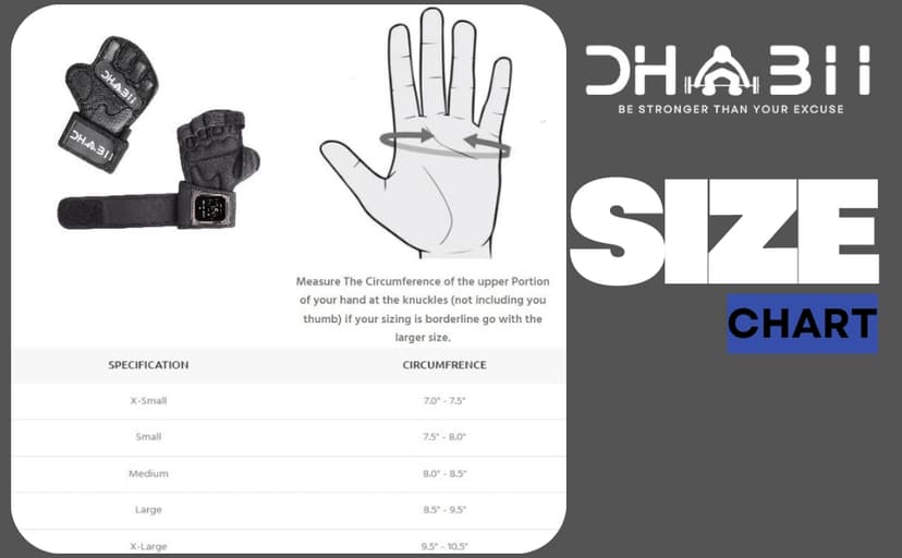 Dhabii Weight Lifting Gloves Compatible with Smart Watches, Ventilated Workout Gloves with Wrist Wraps for Men and Women- Great for Cross Training, Pull Ups, Gym, Workout.