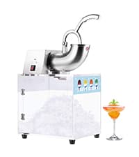 VIVOHOME Commercial Ice Crusher Shaver with Four Blades, Electric Snow Cone Maker Machine, 350W Shaved Ice Machine with Safety Switch for Both Home and Commercial Use, 660lbs/hr
