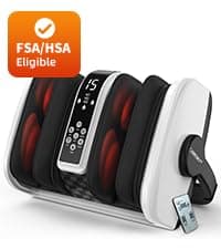 CARESKY® Shiatsu Foot Massager with Heat and Remote-FSA Eligible HSA Electric Deep Kneading Foot Massager for Neuropathy, Plantar Fasciitis, Massage Feet/Leg/Calf/Ankle, Gifts for Women and Men B0D83GDVG8
