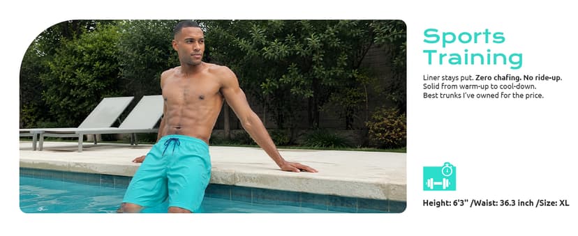 Yufawow 9 Inch Men Swim Trunks with Mesh Lining Quick Dry Breathable Pockets for Summer Beach Cruise Water Park Gym Running B0GSVD8XCG