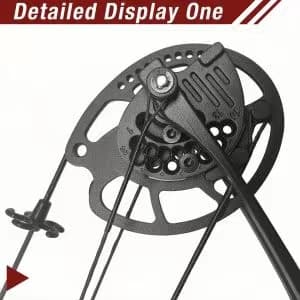 Bowfishing Bow Kit with Arrow Ready to Shoot Right Handed 15-45 LBS Draw Length 18"-29.5" Adjustable,Axle-to-Axle: 34.2",Complete Compound Bow Fishing Kit 2024 New