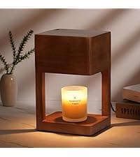 Modern Candle Warmer Lamp with Timer, Dimmable Candle Lamp Warmer, Men Women Christmas Birthday Gifts, Black Candle Warmer, Adjustable Candle Light Warmer, Cozy Living Room Bedroom Home Decor