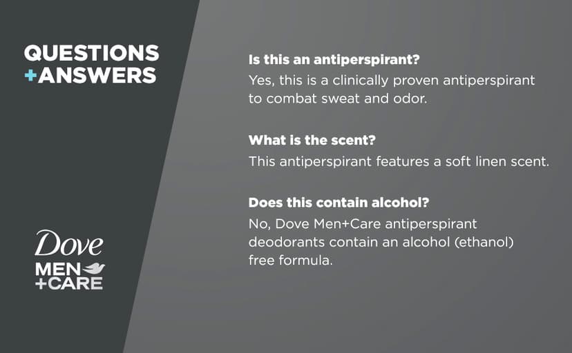 DOVE MEN + CARE Clinical Protection Antiperspirant Clean Comfort Stick for Men 96-Hour Sweat and Odor Protection Clinical Strength Antiperspirant with 1/4 Moisturizing Cream 1.7 oz