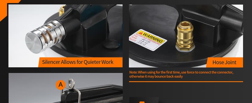 FOUR UNCLES 2L Brake Bleeder Vacuum Pump Kit - Pneumatic Brake Fluid Extractor with 1L Refilling Bottle for Automotive Bleeding, One-Person Operation