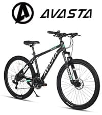 AVASTA Vela Hybrid Bike for Adult Women Female Lightweight Step Through 26 Inch High Tensile Steel Frame City Commuter Comfort Lady Bicycle, 6-Speed, Multiple Colors